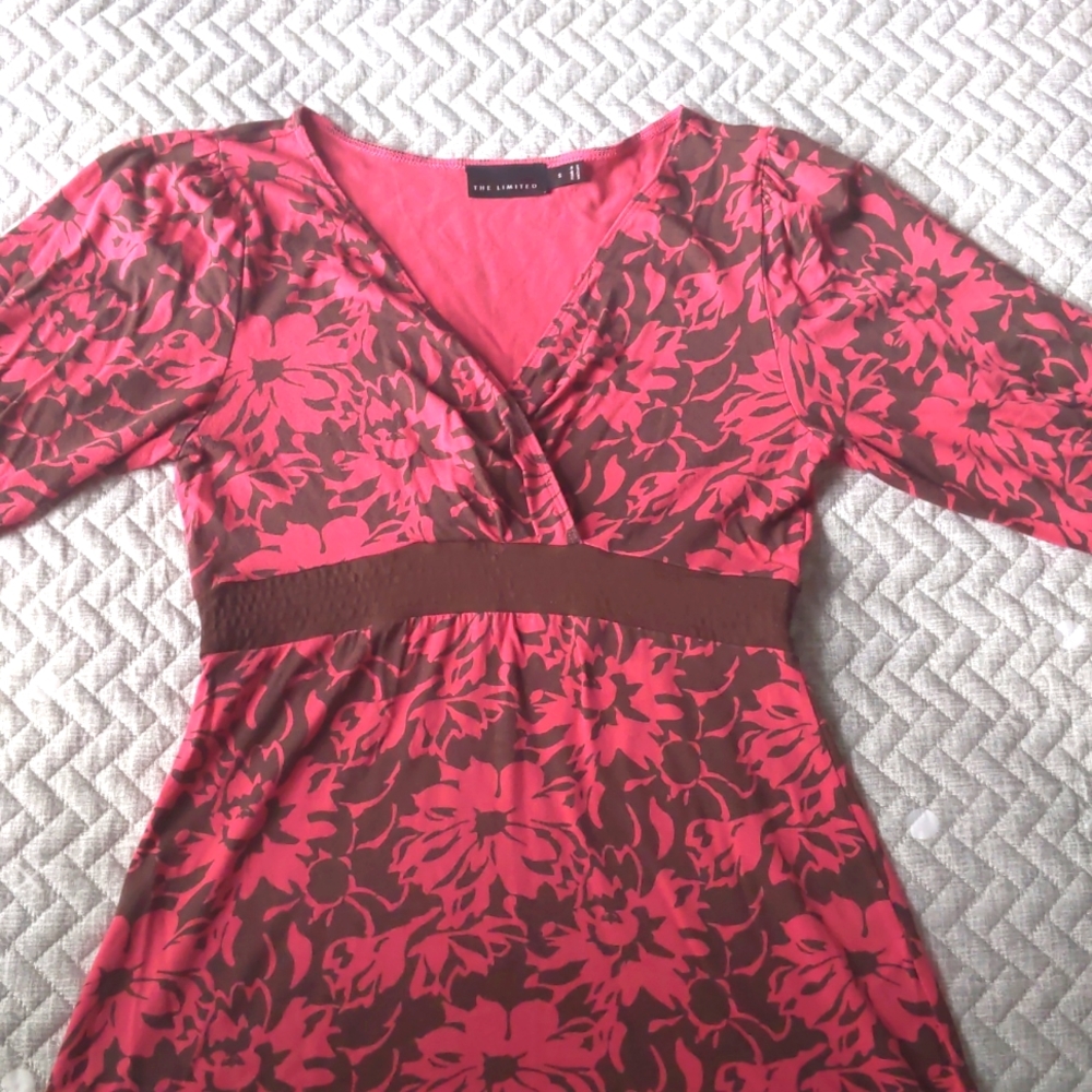 The Limited mock wrap V- neck top